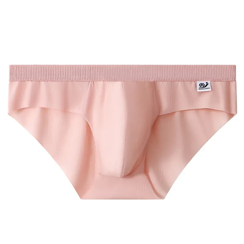New Arrival Men's Briefs Ice Silk Underwear Seamless Breathable Low Waist Panties Shorts — image 4