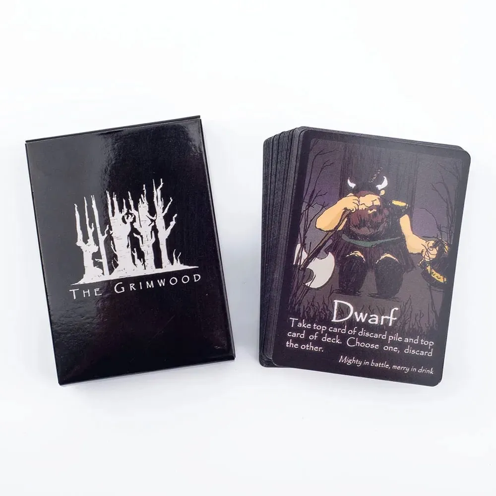 English Version The Grimwood Board Game 72Pcs Standard Poker 8.8*6.3cm Slightly Strategic Cards for Family Gatherings — image 4