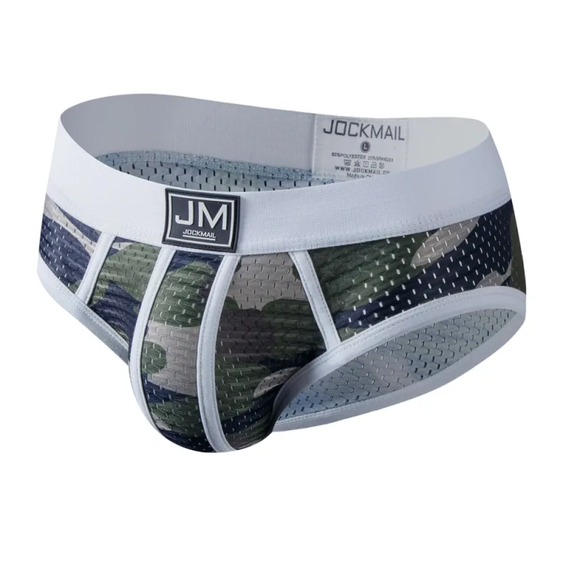 6PCS Man's Underwear Briefs Underpants Nylon Mesh Camouflage Men's Briefs Bikini Men's Boxer Briefs or As Swim Swimwear Shorts — image 6