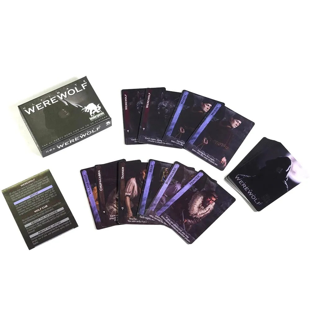 Ultimate Werewolf Revised Edition Card Game 14 Unique Roles On 34 Role Cards Keeps Games Fresh And Engaging Werewolf Party Game — image 2