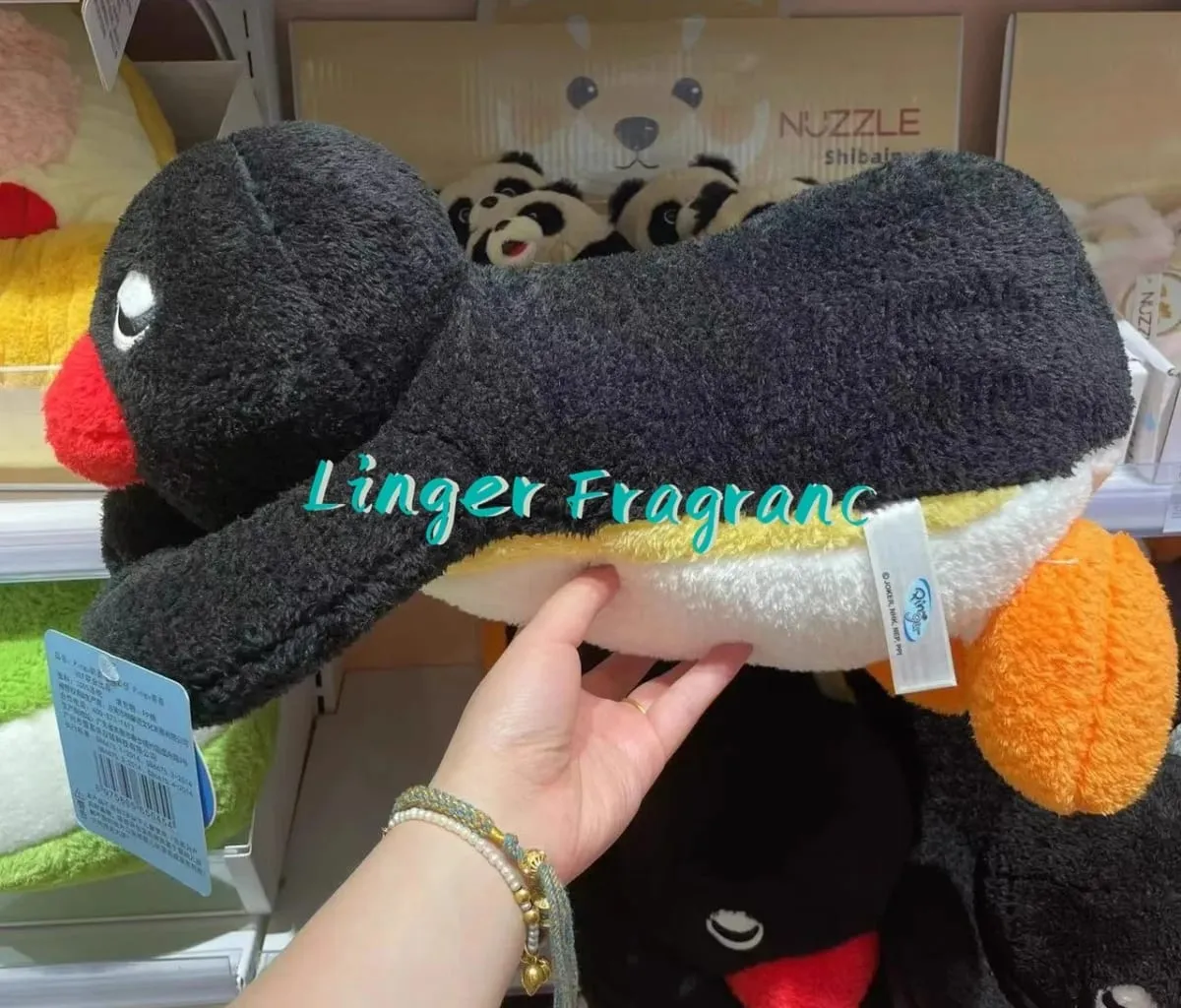 Cute Pingu Pinga Penguin Sleeping Plush Pillow Cushion For Girls Boys Kids Stuffed Animals Toys For Children Gifts 50CM
