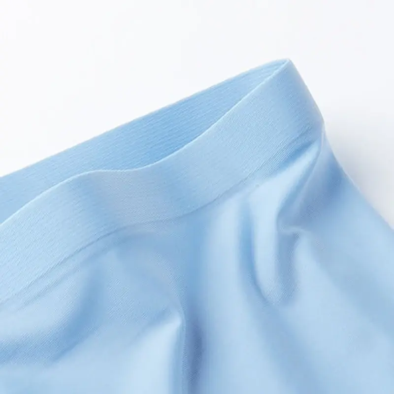 10 pçs masculino de seda gelo sexy sem costura ultra-fino boxer briefs shorts roupa interior masculino calcinha respirável — image 6