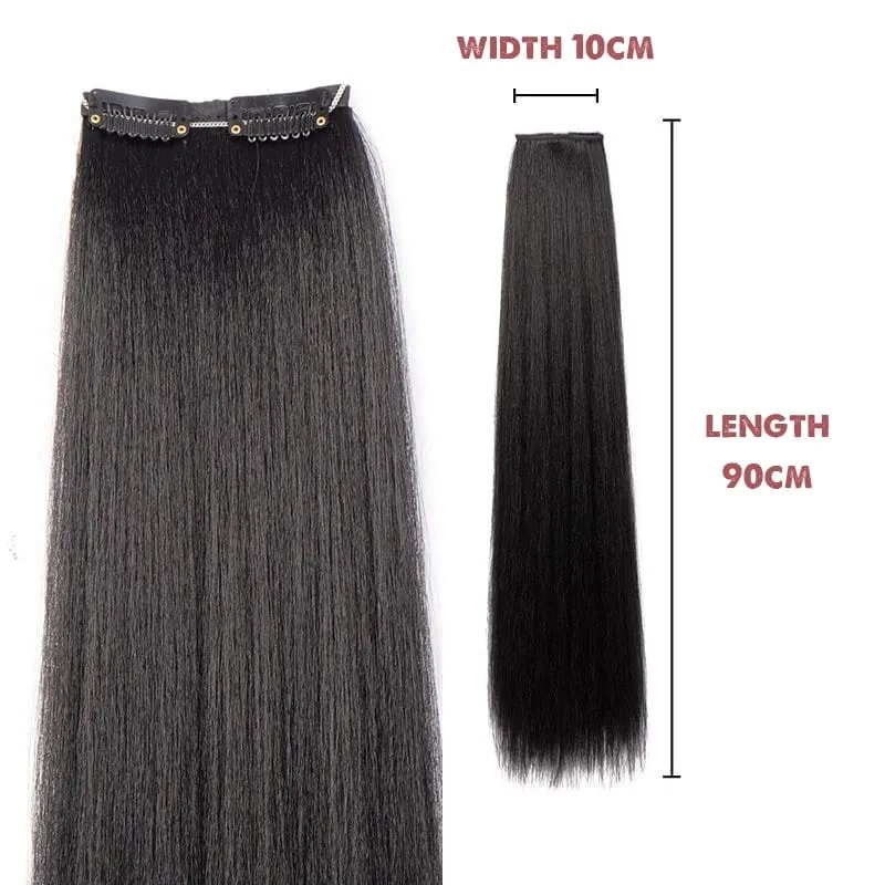 Hanfu wig piece corn whisker hairstyle one piece hair extension non knotted long straight hair piece antique hairstyle for women — image 15