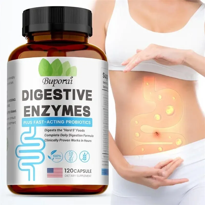 Digestive Enzymes Supplement - Digestion and Intestinal Health for Adults Men and Women Promotes Nutrient Absorption — image 2