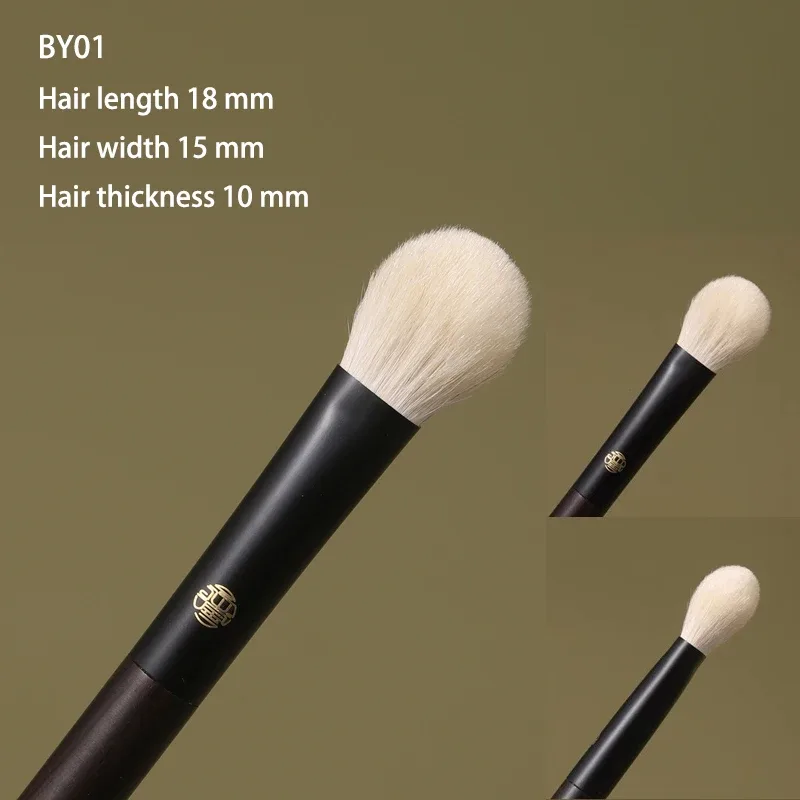 Limited||Professional Handmade Makeup Brushes 1PC White Lynx Hair Eye Shadow Blending Brush Ebony Handle Make Up Brush