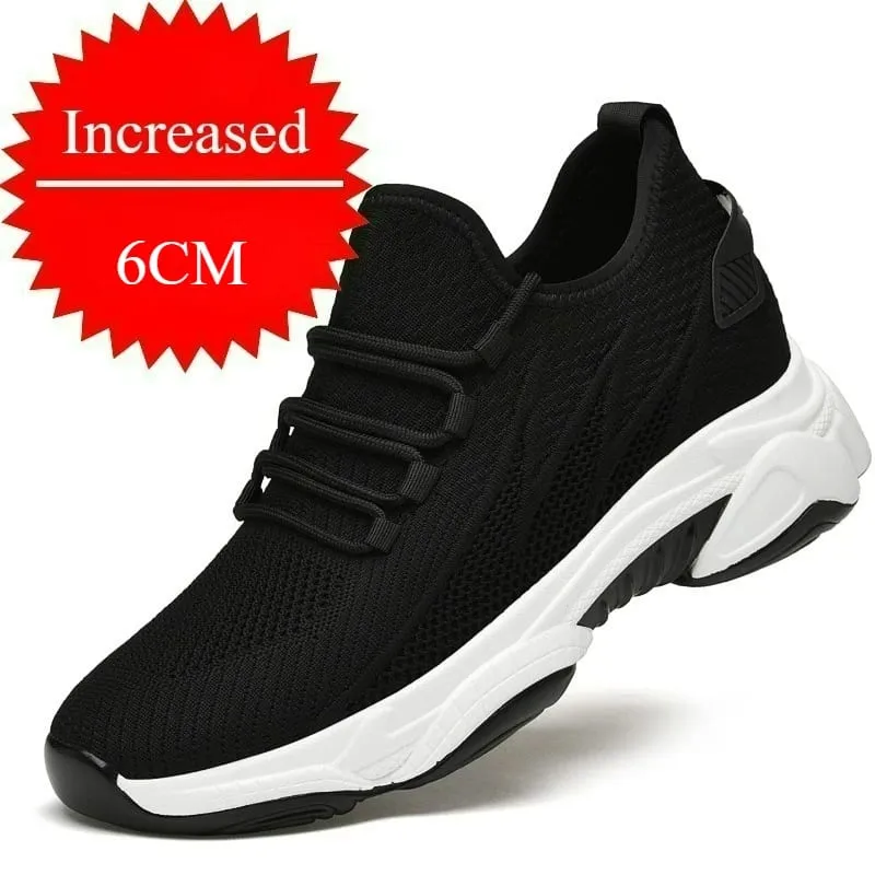 Männer Schuhe 10cm Höhe Erhöhen Turnschuhe Outdoor Atmungsaktive Casual Schuhe Lace-up Männer Lauf Schuh Mesh Weiche Sohle aufzug Schuhe