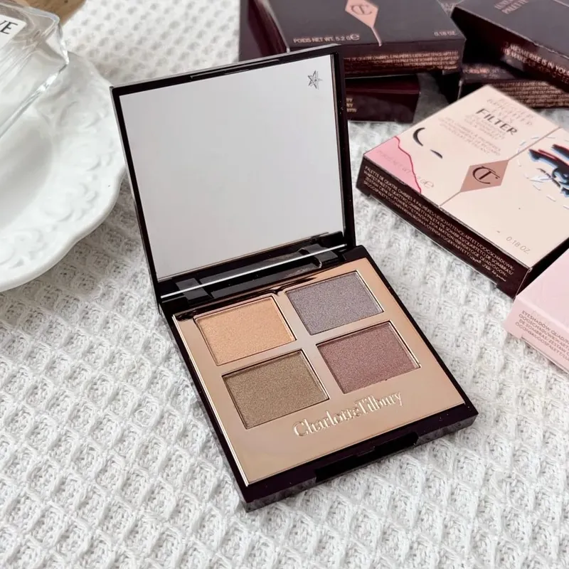 Charlotte Tilbury 4Pan Velvet&9Pan Silk Shimmer Eyeshadow&Cream Blush Dewy Long Lasting Buildable Blendable Natural Glow Makeup — image 6