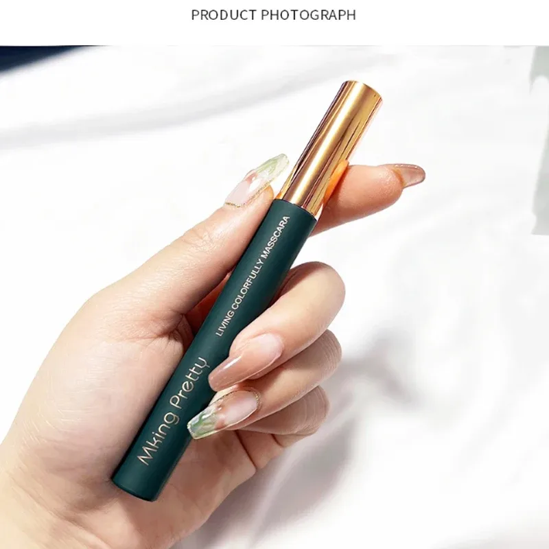 New Rimels Mascara Makeup 3D Fiber Lashes Natural Waterproof Thick Eyelash Black Mascara Curling Make up Eye Makeup Purple Blue — image 6