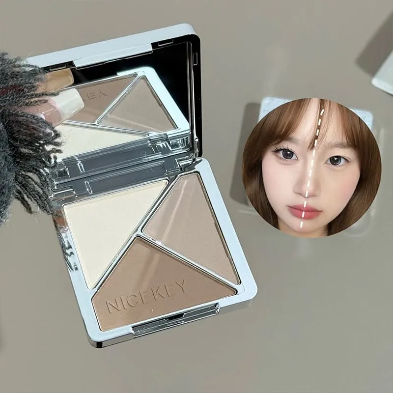 Face Makeup Sets Include 4 Lipgloss 1 Blush 1 Pressed Powder 1 Eyesshadow Palette 1 Contour Palette With Necklace Gift