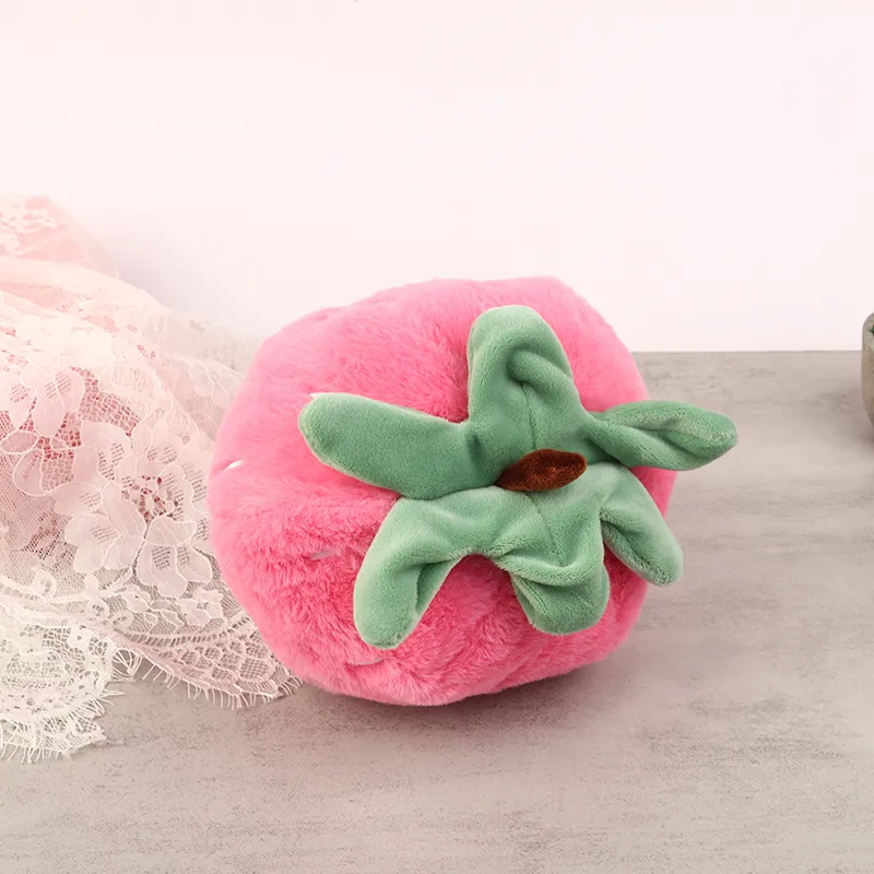 Superweiches Erdbeerkissen-Spielzeug, kreatives, leichtes, süßes Erdbeerkissen, Puppenhaus, dekorative Puppenornamente für Mädchen, Geschenk — image 3