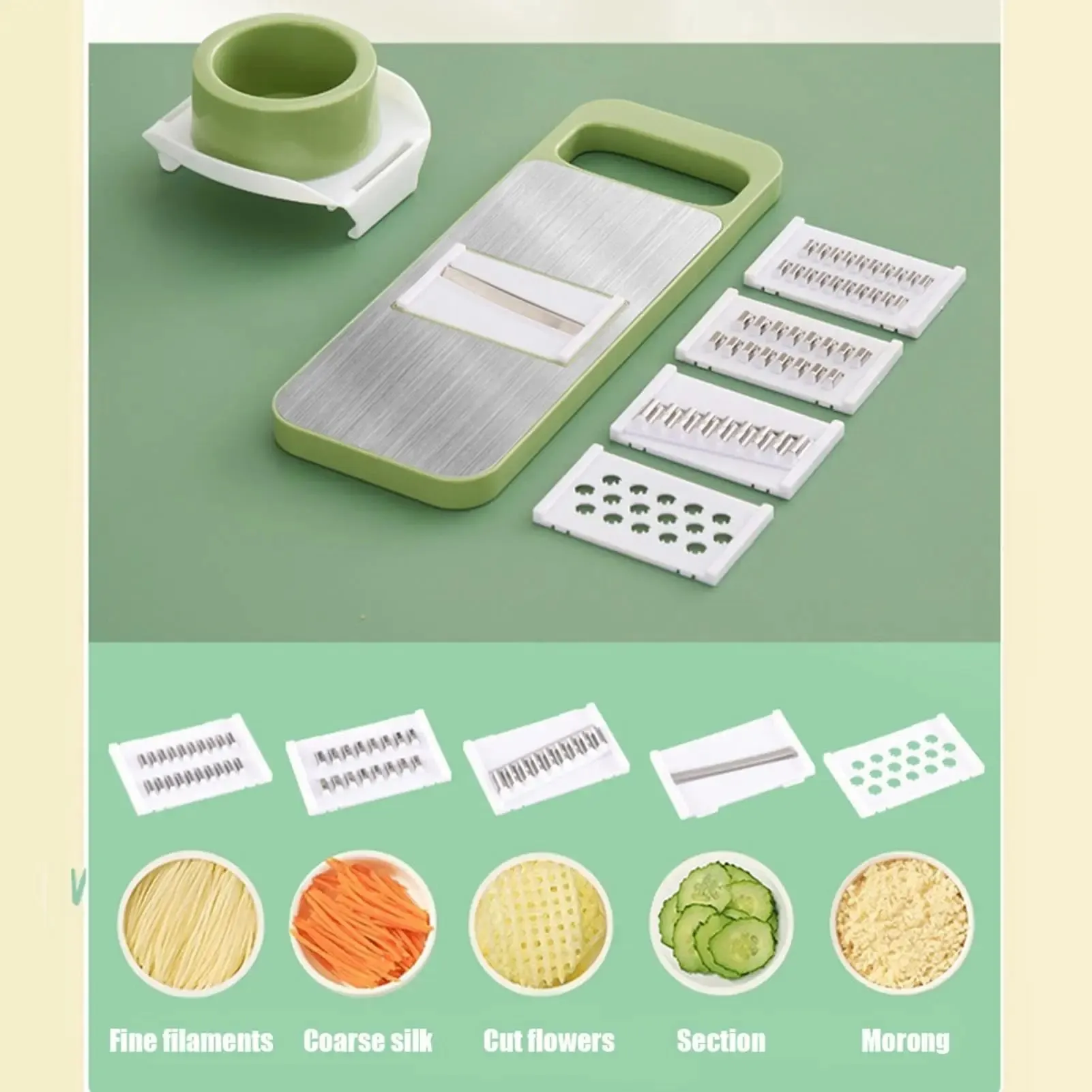 New 7/9 in 1 Vegetable Cutter Multi-Functional Potatoes Manually Cut Shred Slicer Grater Kitchenware Acceesories Tools — image 12