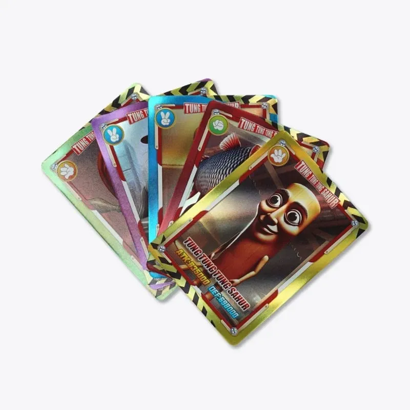 Random 36 Bag 180Pcs Italian Brainrot Collection Card Tung Tung Tung Sahur Tralalero Tralala Cards Board Game Trading Carte Toys — image 3