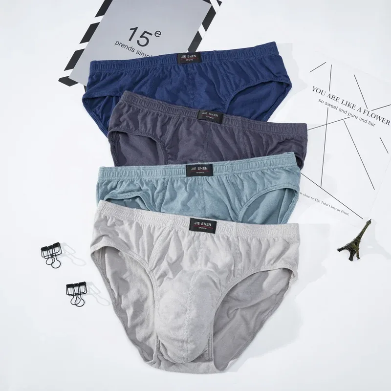 1PC Cotton Briefs Men's Comfortable Underpants Male Breathable Underwear Lingerie Panties Plue Size Xl -5XL — image 3