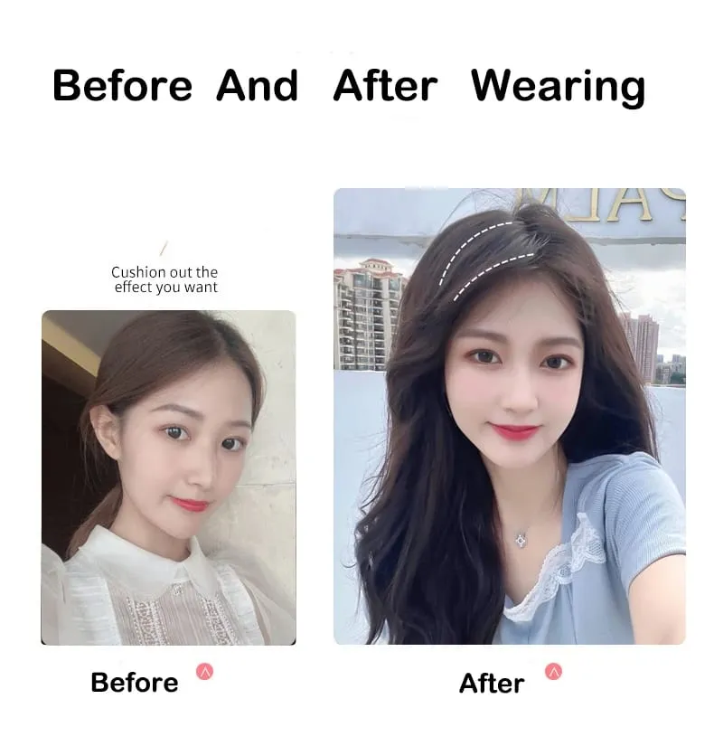 10cm Synthetic Short Straight Pad Invisible Hair Extension Lining of Hair Top Side Cover Hairpiece for Women — image 6