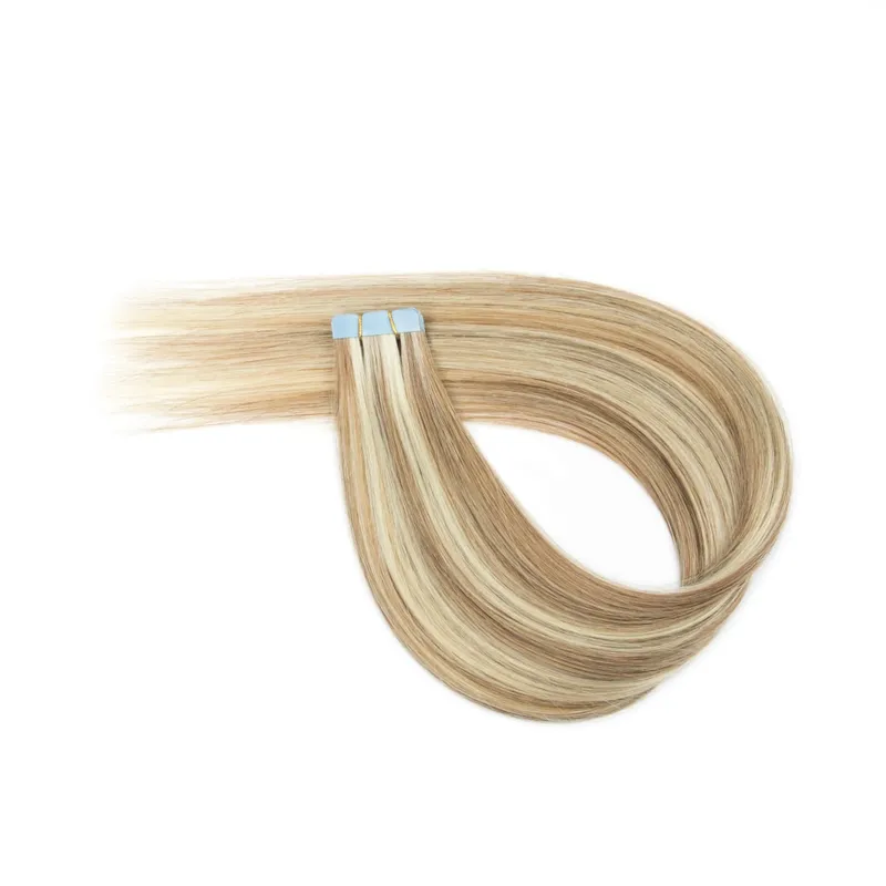 Macchina Remy Mini nastro invisibile per capelli umani veri nelle estensioni Trama della pelle per capelli laterali da donna 10 pezzi Uso quotidiano Indossare — image 13