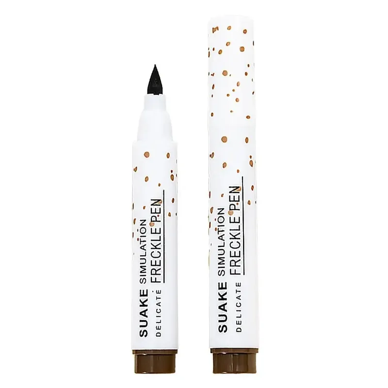 Natural Simulation Freckle Stamp Pen Lifelike Fake Freckles Pen for Lasting Look Dot Spot Pen Makeup for Women Makep Light/Dark