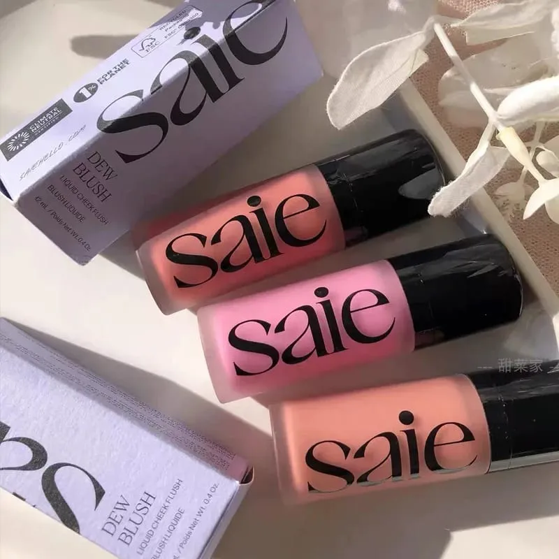 Fashion Saie Liquid Blush Cream Long Lasting Lightweight Natural Glow Face Makeup Cosmetics Bronze Contouring Cream Fair Light — image 4