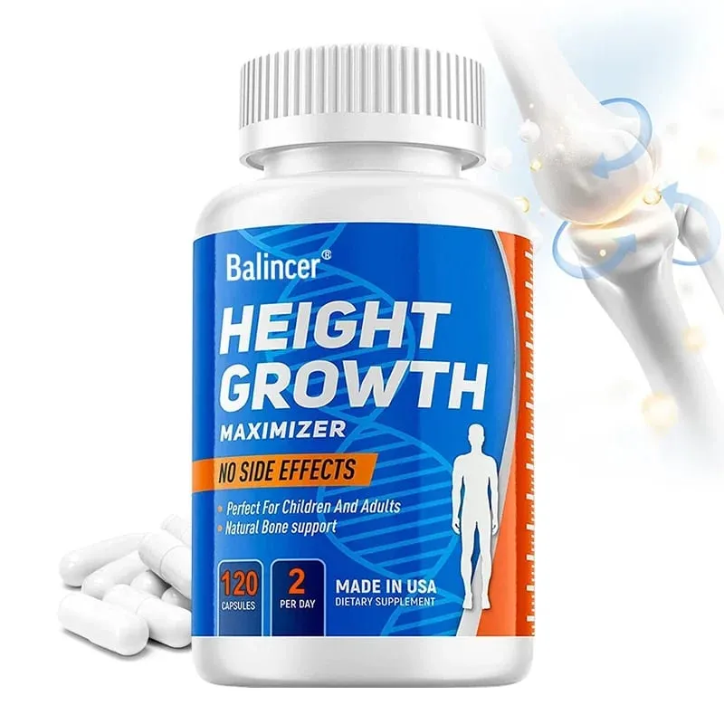Growth Capsules Height Growth Maximizer for Bone Strength Made in USA Natural Height Increase Supplement — image 1