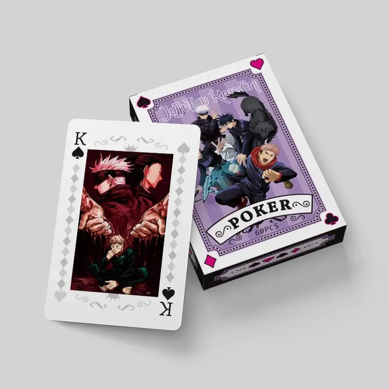 Anime Poker Toy Jujutsu Kaisen Board Game Cards Gojo Satoru Itadori Yuji Cosplay Hardcover Gift — image 3