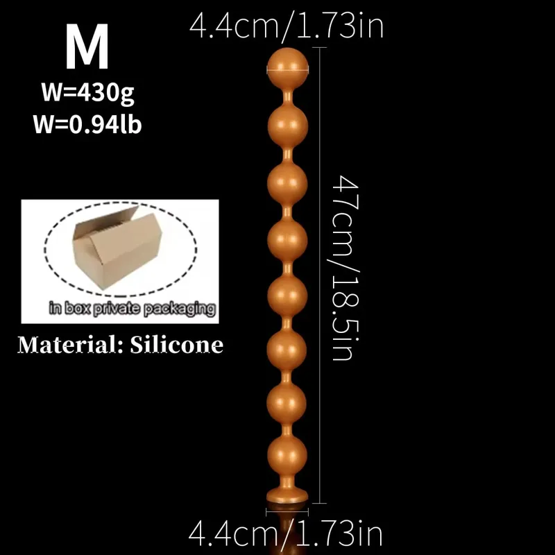 Super Lunghe Palline Anali Spina Anale Massaggio Prostatico Grande Butt Plug Palline Vaginali Stimolazione Anale Tirare Tallone Dildo Profonda giocattoli del sesso anale