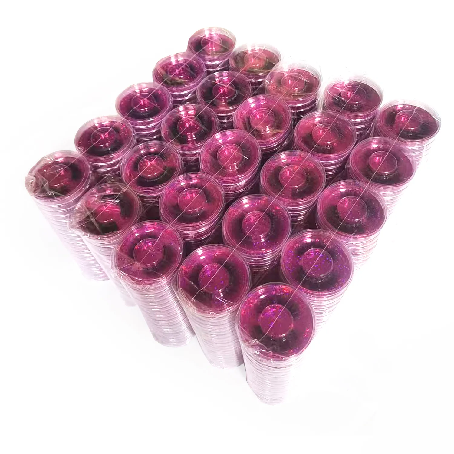 Wholesal 50Pairs Cat Eye Lashes Natural long Mixed Style Curling Fluffy Eyelashes Reusable Portable Individual Packing Faux Lash — image 2