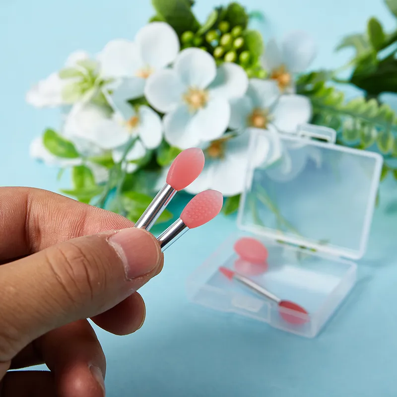 3PCS Silicone Lip Balms Lip Mask Brush With Sucker Dust Cover Lipstick Cosmetic Makeup Brushes Lipstick Brush Storage Box — image 5