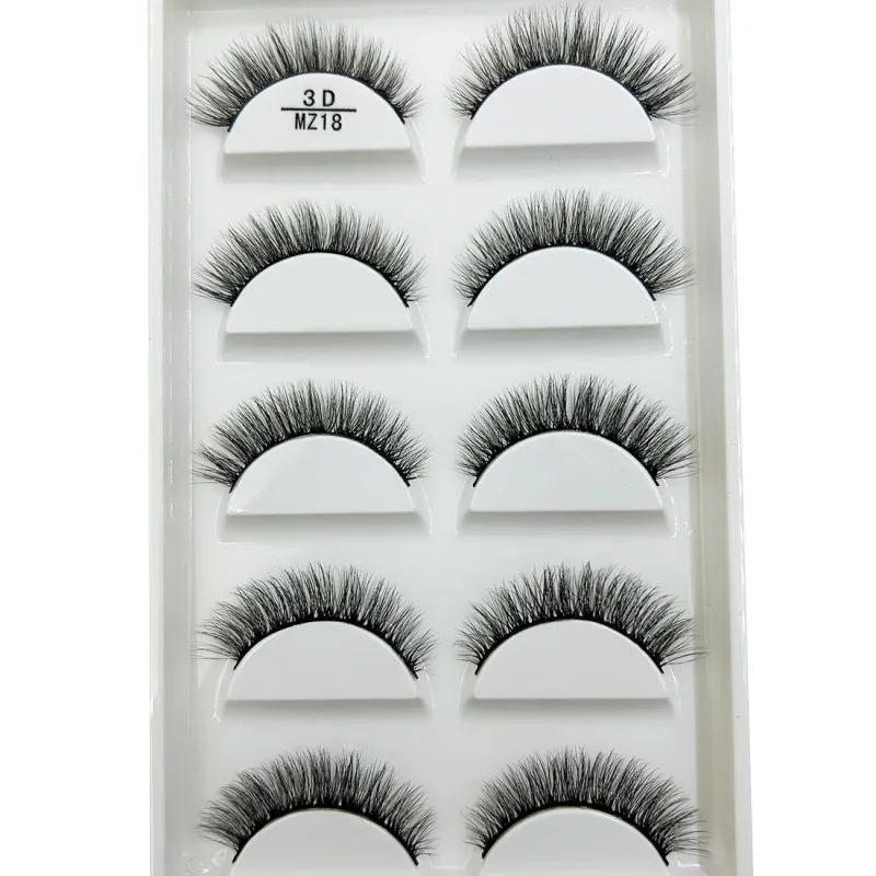 New 28 Style 5 Pairs Natural Mink False Eyelashes Makeup Eyelash Extension Fake Eye Lashes Faux Cils Make Up Beauty Cilios — image 27