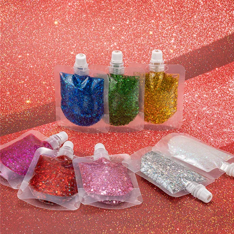 40ML Wajah Kilauan Mata Gel Krim Peringkat Pesta Shimmer Gel Makeup Berwarna-warni Bibir Rambut Kuku Kosmetik Festival Pembayang Mata — image 7