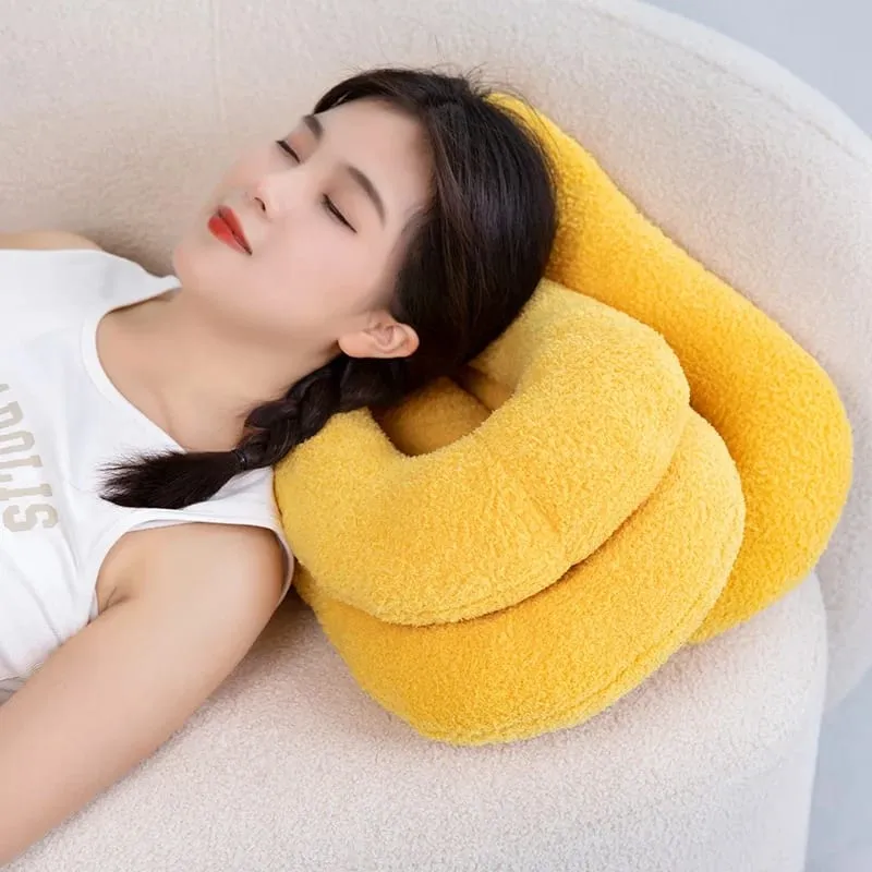 60-95CM Creative Iron Chain & Knot Pillow Stuffed Soft Sofa Cushion Nordic Style Home Plush Decoration Irregular Shaped Plush — image 6