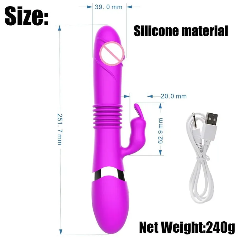 Large Dildo G Spot Vibrator Rabbit Clitoral Clit Stimulation Realistic Penis Sex Shop Sex Toy Adult Product Vibrador for Women — image 18