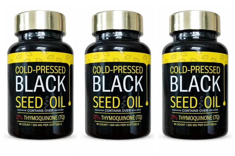 Kapsle s černým olejem lisovaným za studena obsahují 1000 mg přírodního oleje Nigella Sativa – denní bylinný doplněk 60 na láhev — image 9