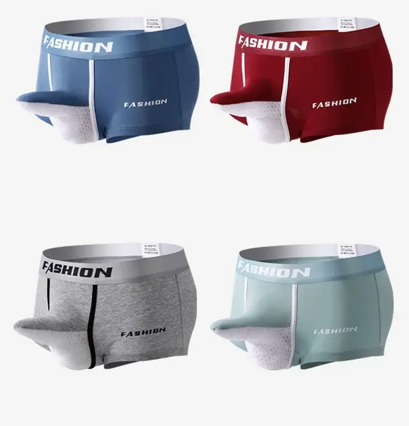 Fashion Mens Underwear Elephant Nose Big Penis Pouch Comfortable Boxer Shorts Panties Cotton Breathable Men's Underpants Undies — image 11