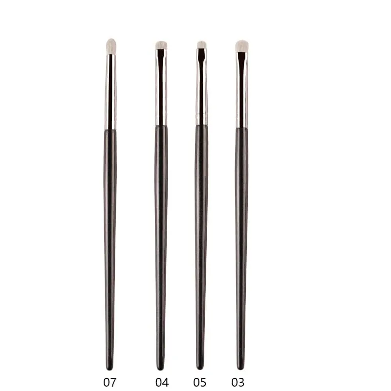1pc White Pony Hair Eyeshadow Makeup brushes Small Smudge Precision Crease Detail Bevel Eye Shadow Make up brush Liner Lip — image 22
