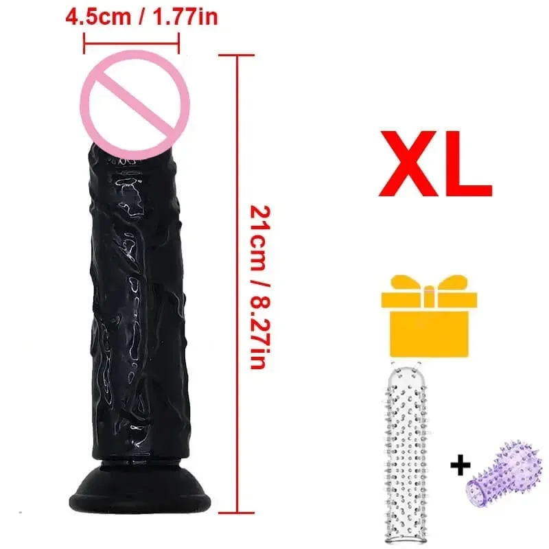 Realistic Dildo With Suction Cup Huge Jelly Fake Dick Big Penis Dildos Sex Toy for Woman Plug Adult Erotic Men Anal Butt WONGRUO — image 11