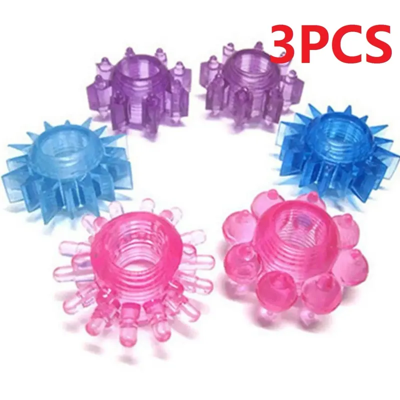 3/5PCS Cock Ring Delay Ejaculation Adult Toys For Men Dick Enlargement Silicone Penis Ring Male Sex Toys Stronger Erection 18+ — image 6