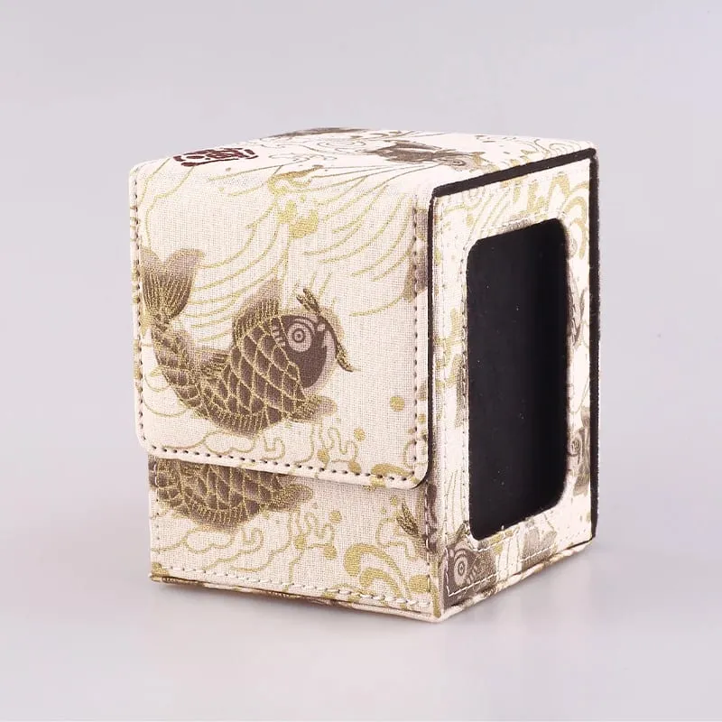Deck Box for MTG Cards Trading Card Storage Box With Display Window Collectible Trading Card Cases Holds 120+ Sleeved Deck