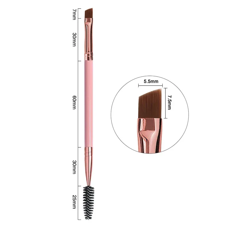 1pc 2 in 1 Double Head Eyebrow brush+Eyelash brush Makeup Tools Cosmetic Brushes Eye lash Make up Brushes brochas maquillaje — image 15