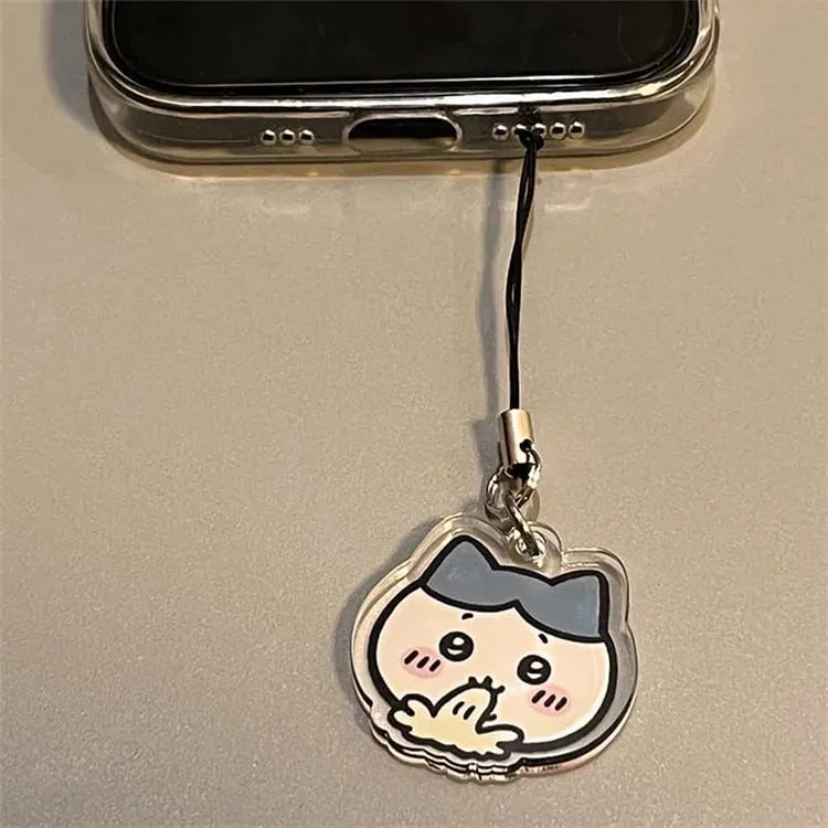 yiji Cartoon Cute Style Hachiware うさぎ USAG ちい./かわ Mobile Phone Chain Acrylic Mobile Phone Pendant Lanyard Pendant Small Gift — image 10