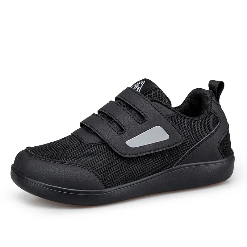 Zapatos para diabéticos para hombres, punta ancha para hombres mayores, mujeres, ortopédicos, pies hinchados, zapatillas casuales ajustables, alivio del dolor de pies para caminar