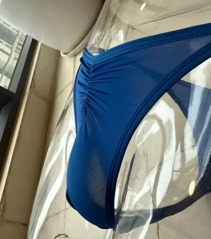 Abd boyutu erkek buz ipek Thongs külot seksi alçak G-String nefes dikişsiz t-geri spor spor iç çamaşırı artı boyutu — image 4