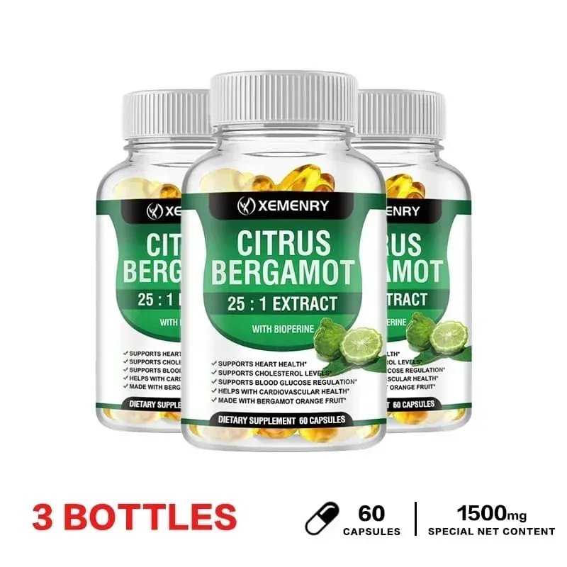 Citrus Bergamot Capsules - Heart & Cardiovascular Health Immune Support Antioxidant Helps with Overall Health — image 10