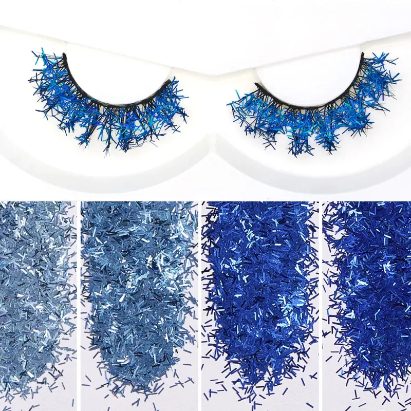 White Eyelashes Cosplay Makeup Natural Long Cross Strip False Eye Lashes — image 16