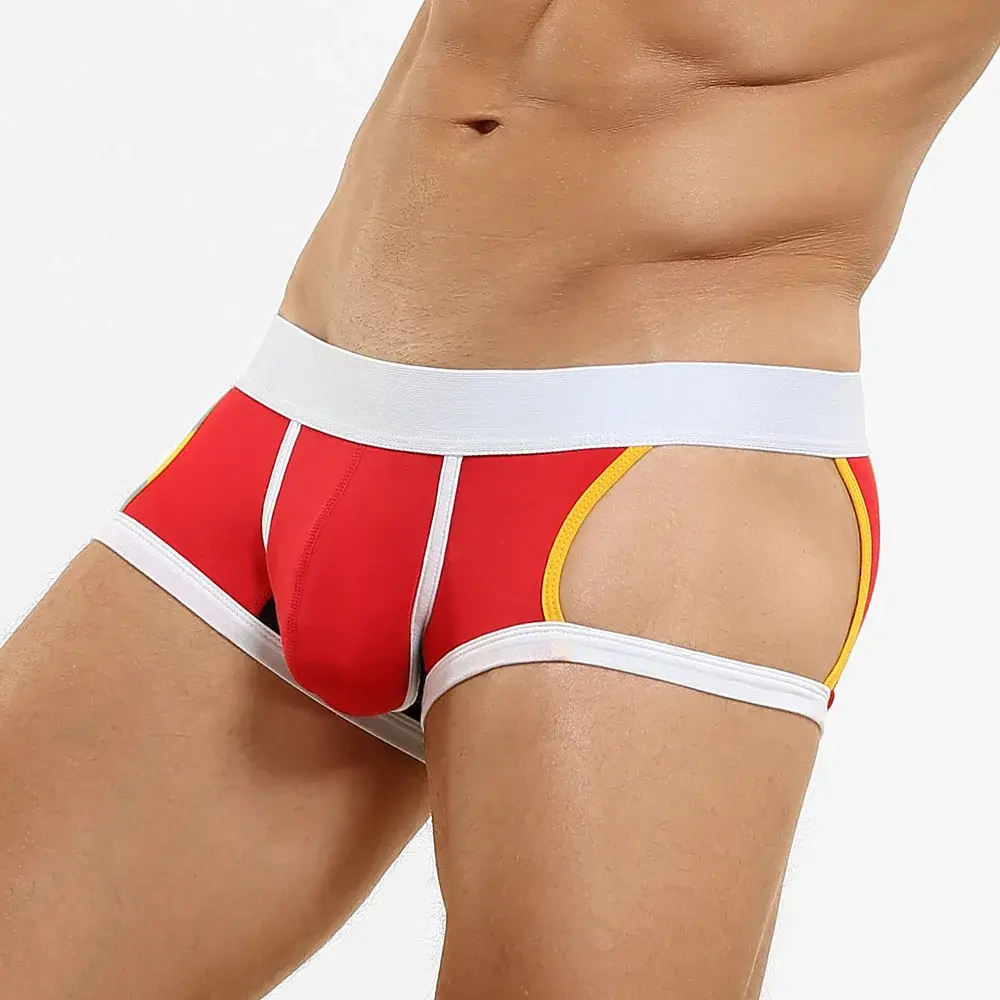 Men's Low-Waist U-Shape Flat Briefs Underwear Trendy Side-Light Design Comfortable Innerwear for Men — image 30