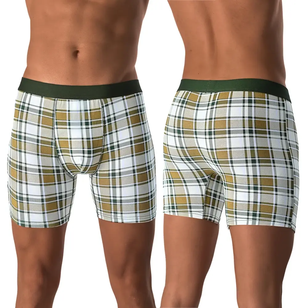 5pc Set Mid-Lange Zufällig Baumwolle Boxer Shorts Männer Unterwäsche Männliche Unterhose für Männer Boxershorts Slips Weiche Höschen marke Briefs — image 7