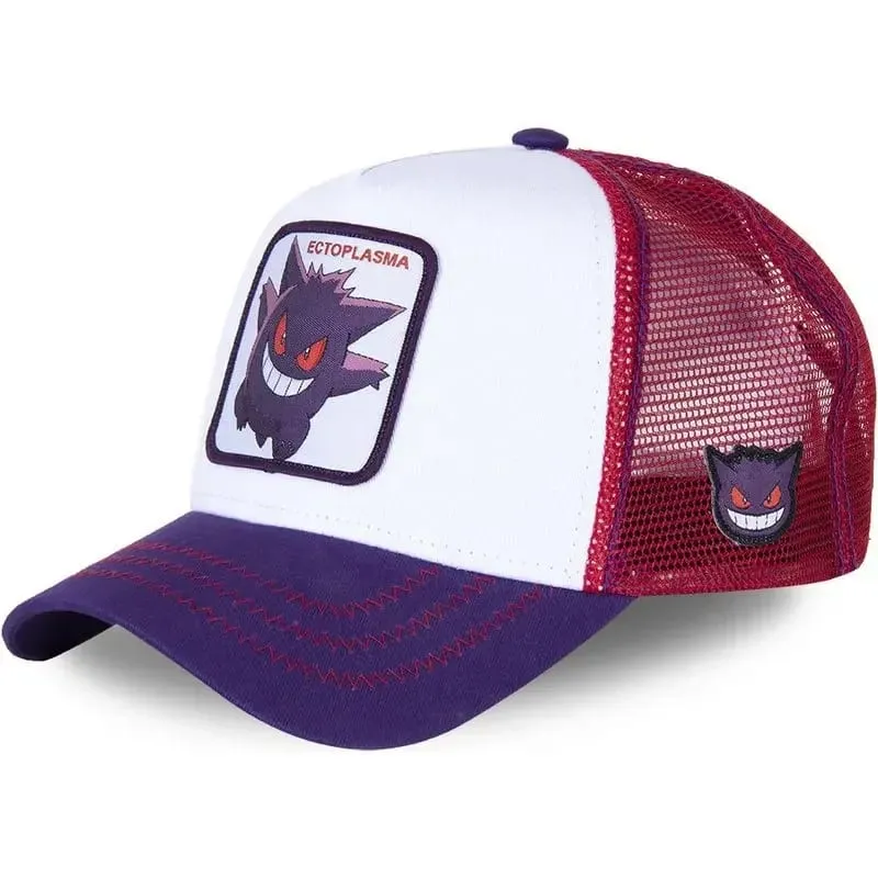 Pokemon High Quality Embroidery Baseball Cap Pikachu Gengar Snorlax Psyduck Anime Adjustable Breathable Mesh Hat Cosplay Gifts — image 7