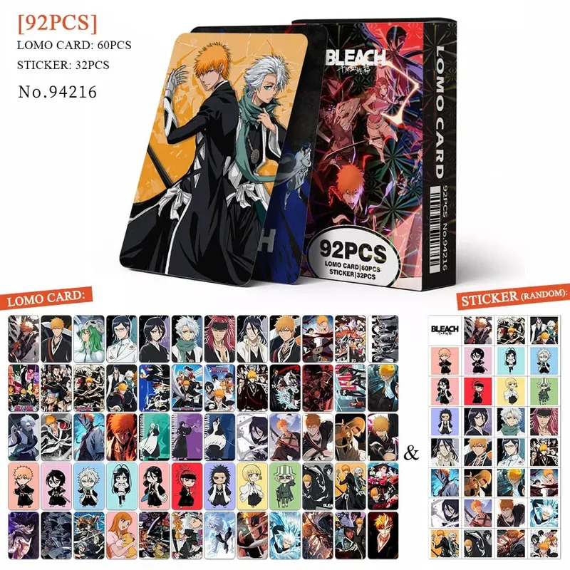 Anime atak tytanów‌ karta Lomo pocztówka zabawka Haikyuu aptekarz pamiętniki Honkai Star Rail karty kolekcjonerskie z naklejkami prezent