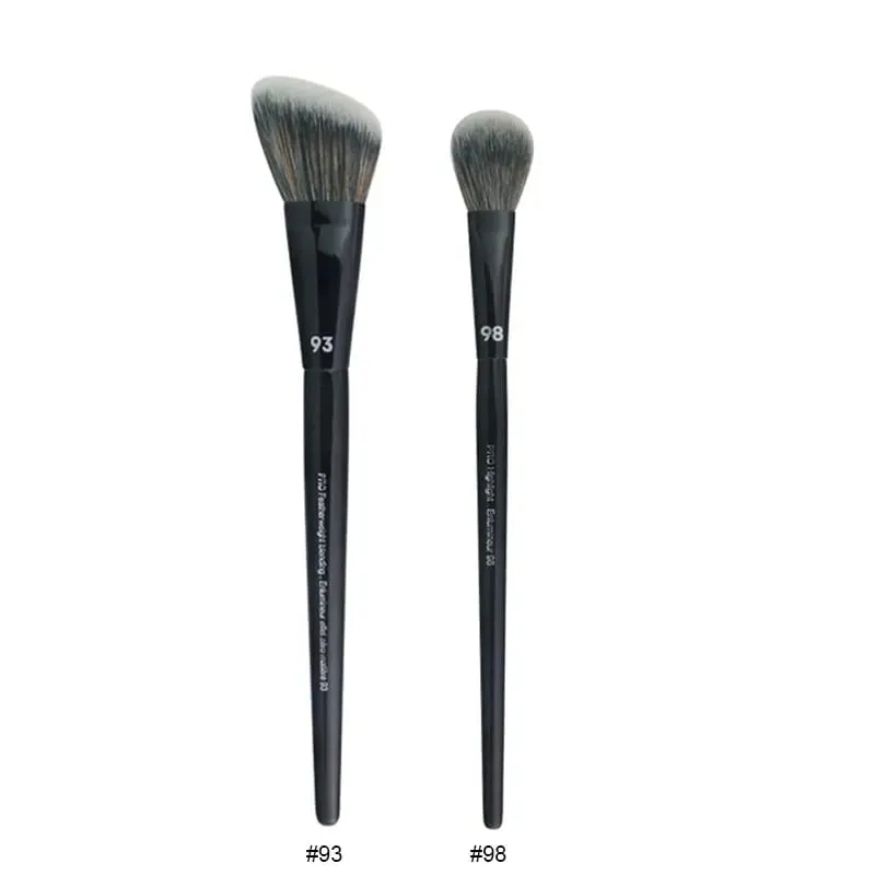 2pcs/set Pro Black Makeup Brushes Synthetic hair Powder Eye Shadow Smudge Highlight Foundation Airbrush Diffuser Make Up Brush — image 20