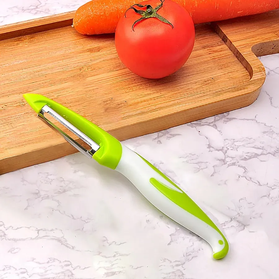 Vegetable and fruit peeler suitable for kitchen fruit vegetable and potato peeler ergonomic non-slip handle and sharp blade. — image 4