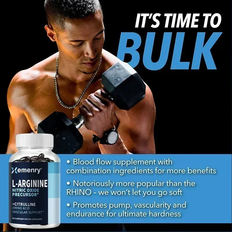 L-Arginine - Nitric Oxide Supplements - Boost Endurance & Strength Promote Muscle Growth Improve Performance — image 5