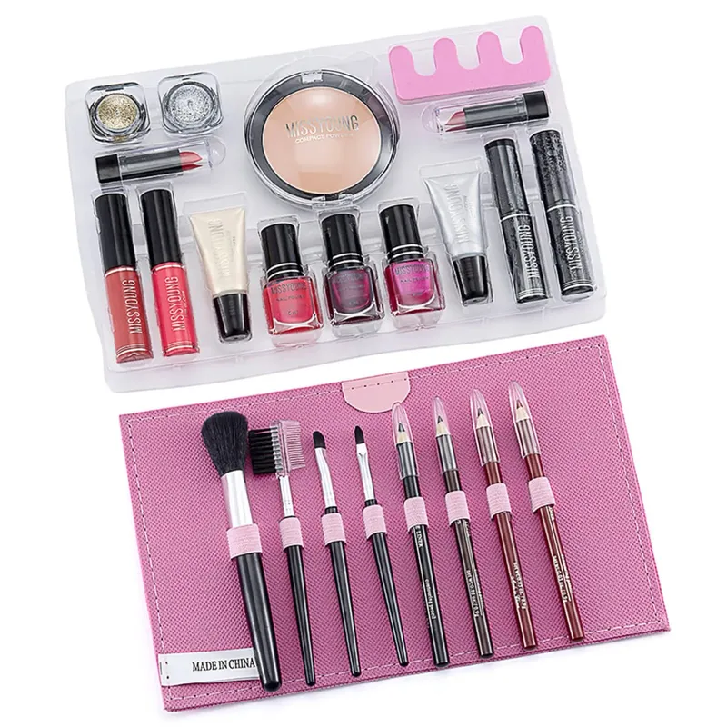 Makeup Starter Kit Professional Make Up Sets With Transparent Case Holiday Beauty Gift Set Starter Cosmetics Full Kits For Women — image 5